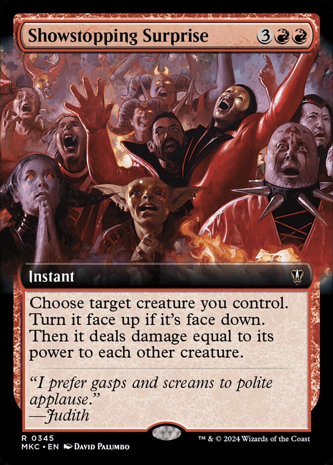 Showstopping Surprise Extended Art