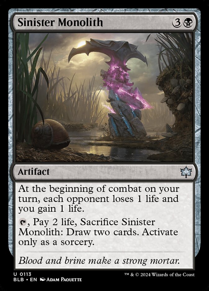 Sinister Monolith Foil