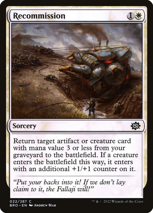 Recommission Foil