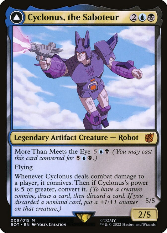 Cyclonus, the Saboteur // Cyclonus, Cybertronian Fighter Foil