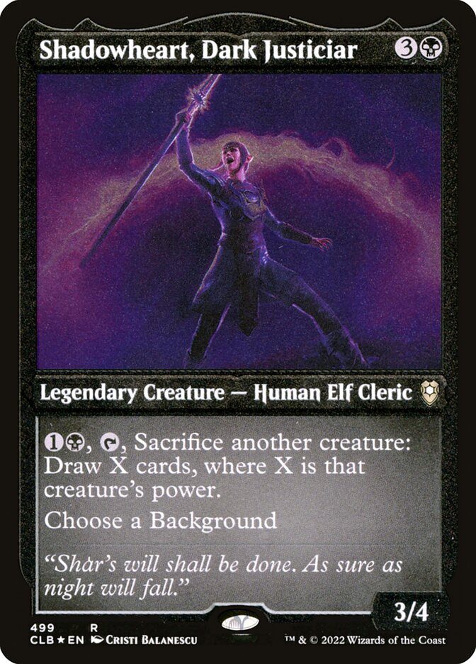 Shadowheart, Dark Justiciar Etched Foil