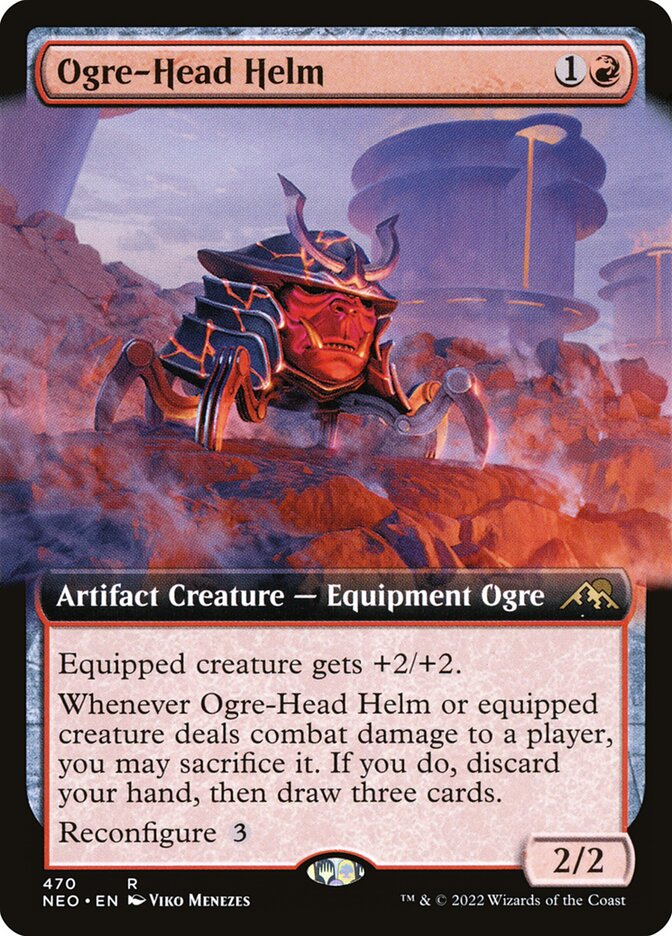Ogre-Head Helm Extended Art