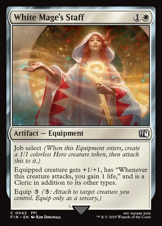 White Mage's Staff Foil
