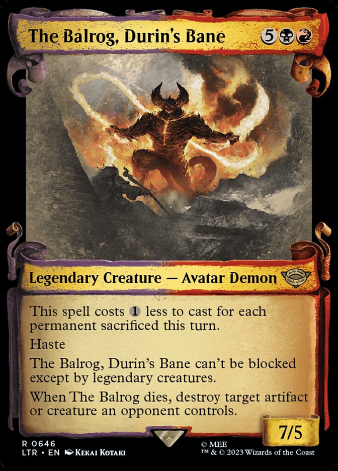 The Balrog, Durin's Bane Showcase