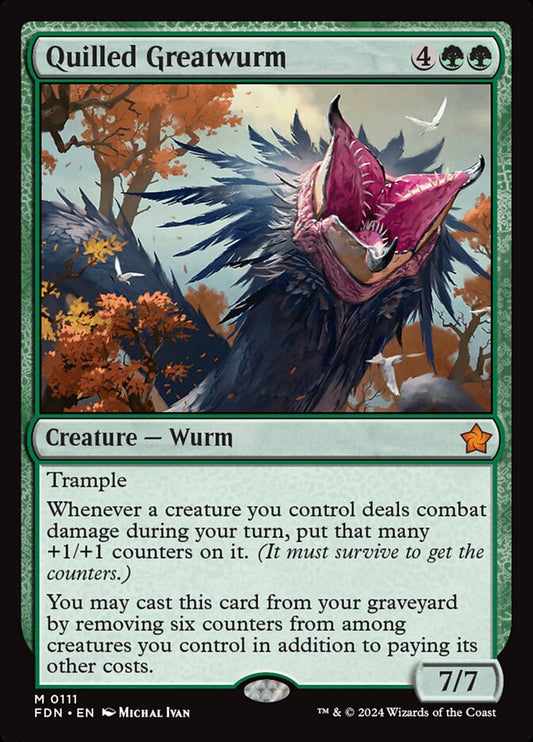 Quilled Greatwurm Foil