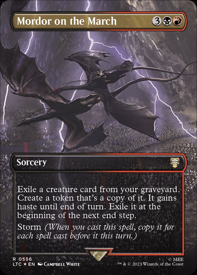 Mordor on the March Borderless Surge Foil