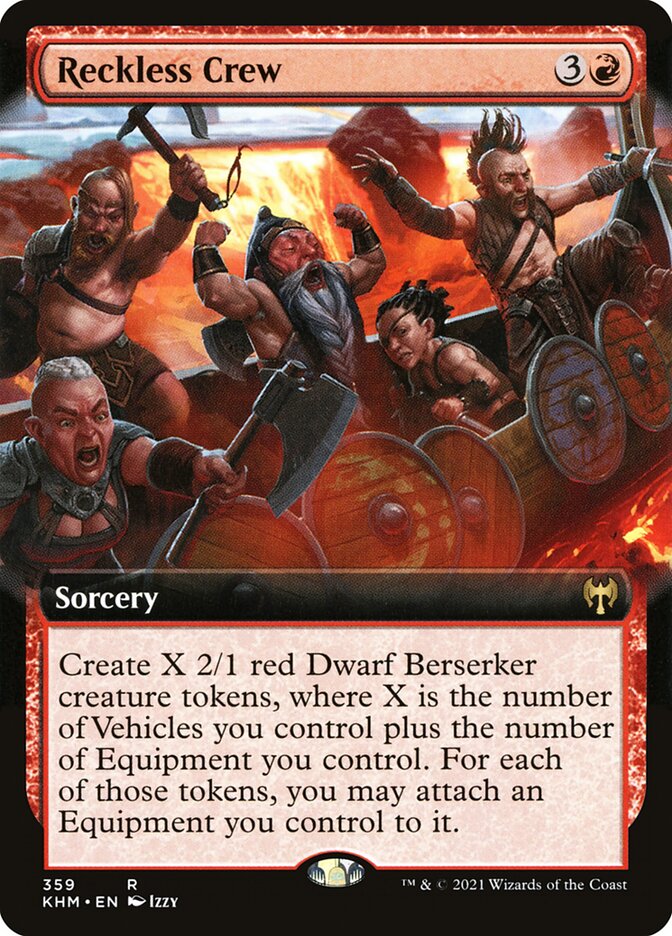 Reckless Crew Extended Art Foil