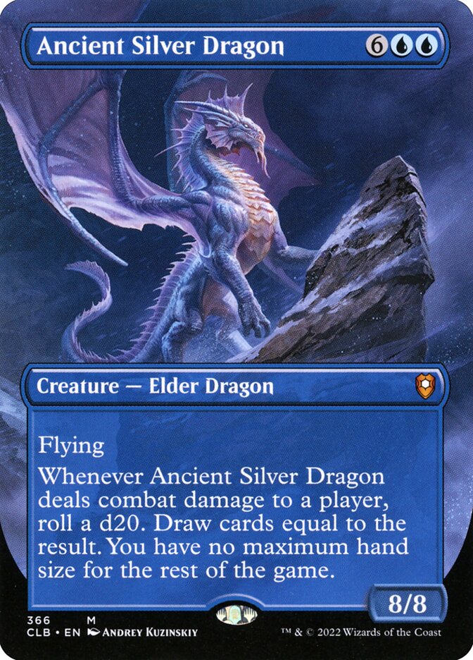 Ancient Silver Dragon Borderless
