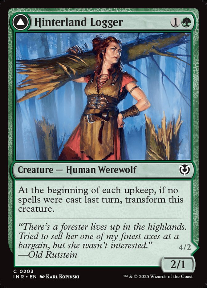 Hinterland Logger // Timber Shredder Foil
