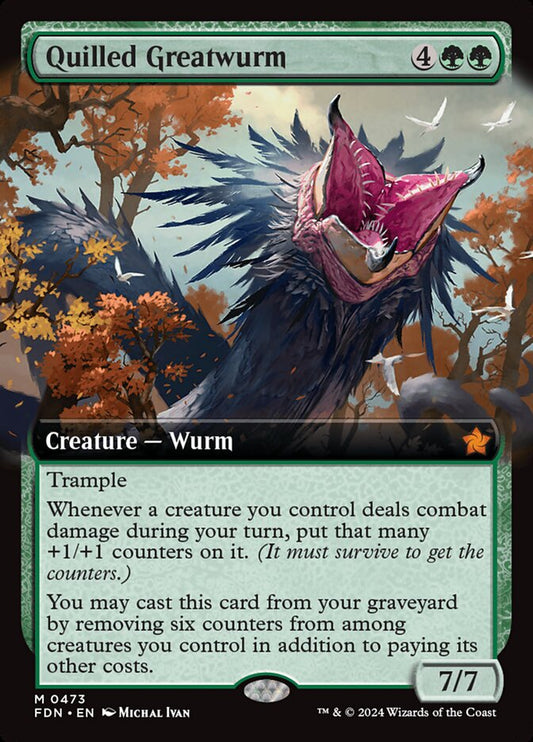 Quilled Greatwurm Extended Art