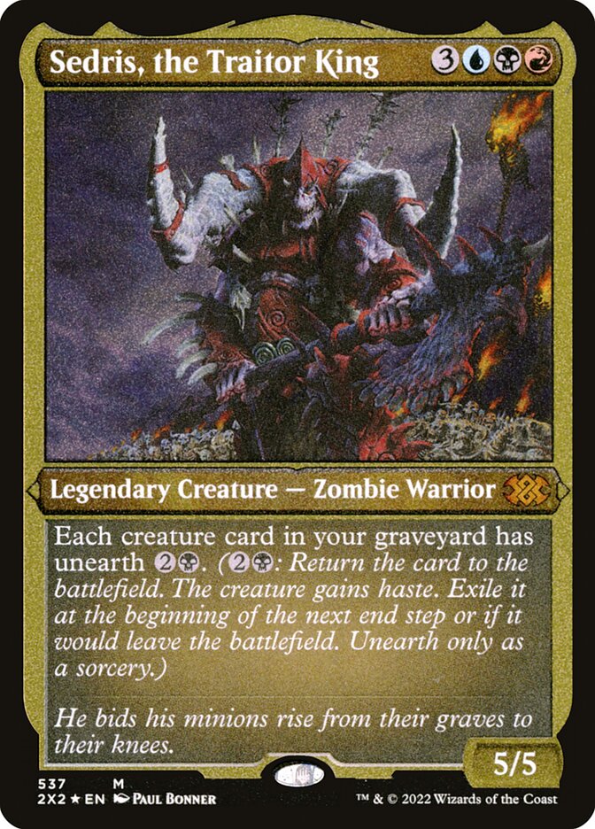 Sedris, the Traitor King Etched Foil