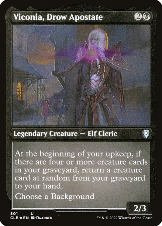 Viconia, Drow Apostate Etched Foil