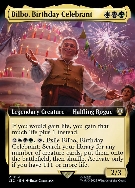 Bilbo, Birthday Celebrant Extended Art