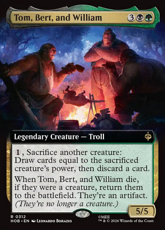 Tom, Bert, and William Extended Foil