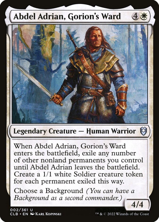 Abdel Adrian, Gorion's Ward Foil