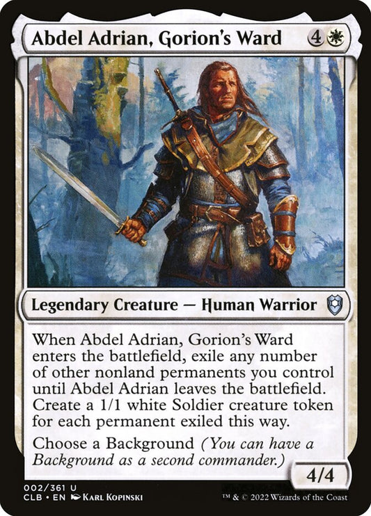 Abdel Adrian, Gorion's Ward Foil