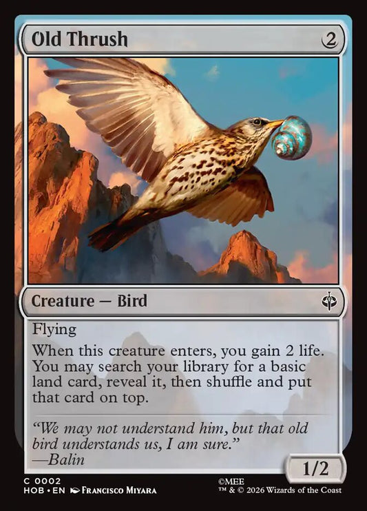 Old Thrush Foil