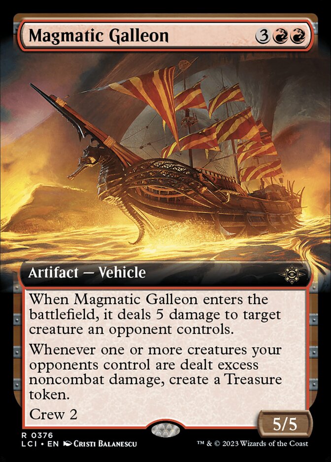 Magmatic Galleon Extended Art Foil