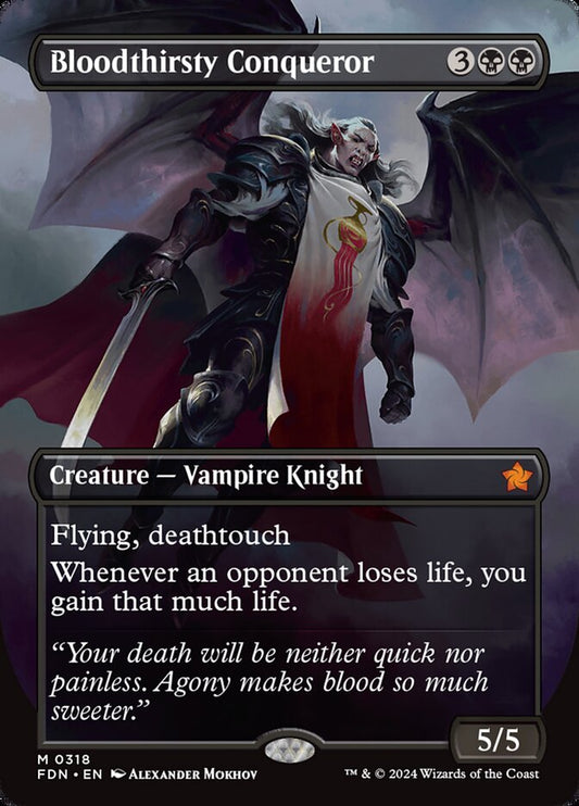 Bloodthirsty Conqueror Borderless Foil