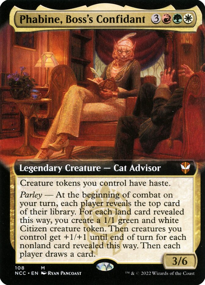 Phabine, Boss's Confidant Extended Art Foil