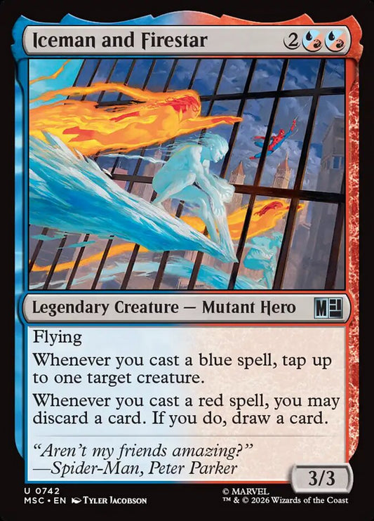 Iceman and Firestar Foil