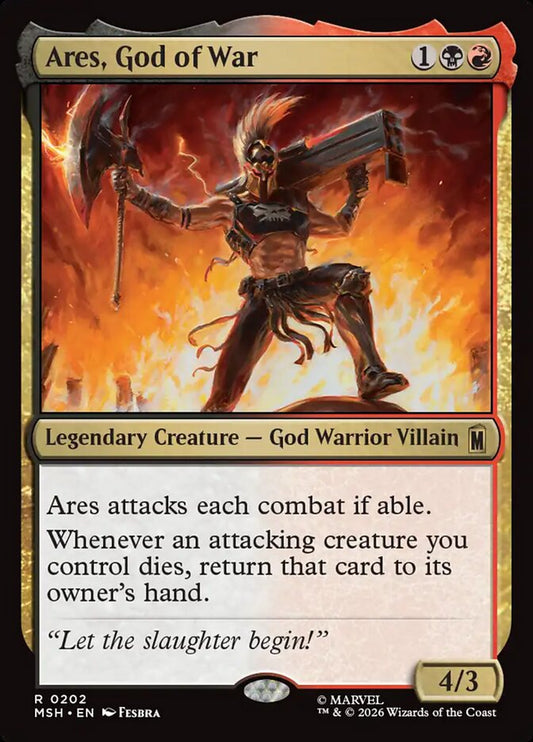 Ares, God of War Foil