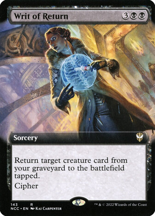 Writ of Return Extended Art