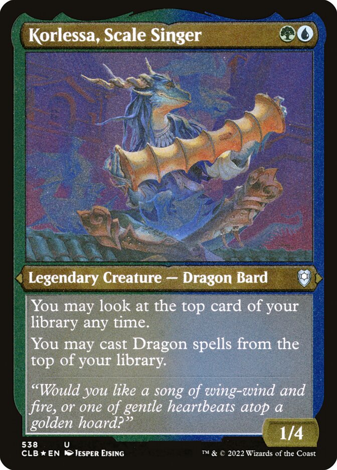 Korlessa, Scale Singer Etched Foil