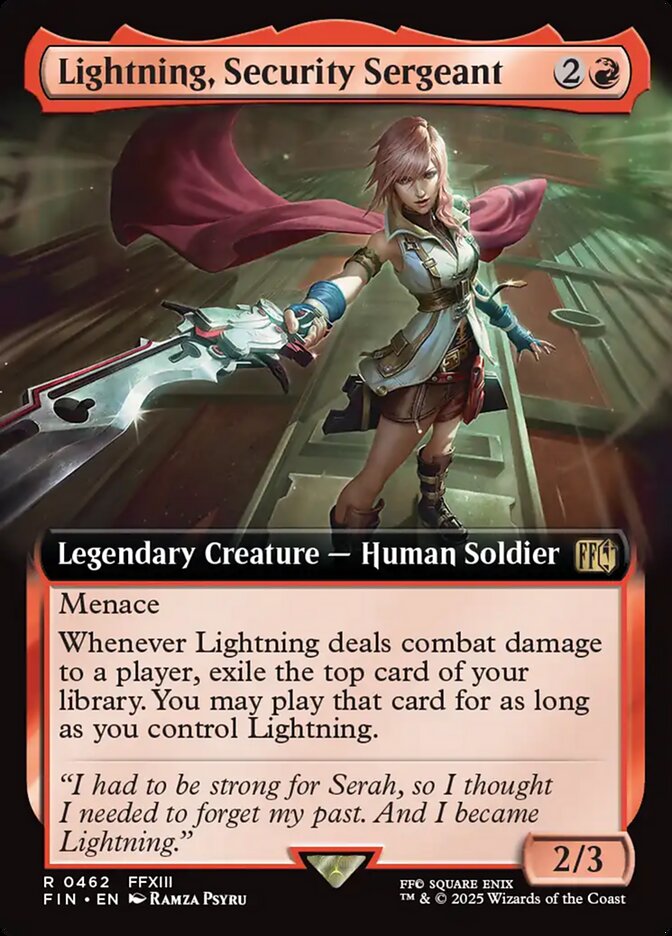 Lightning, Security Sergeant Extended Art