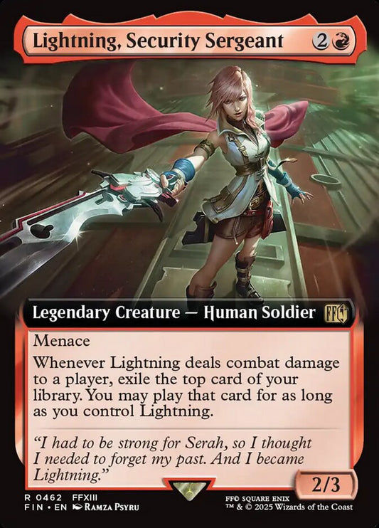 Lightning, Security Sergeant Extended Art
