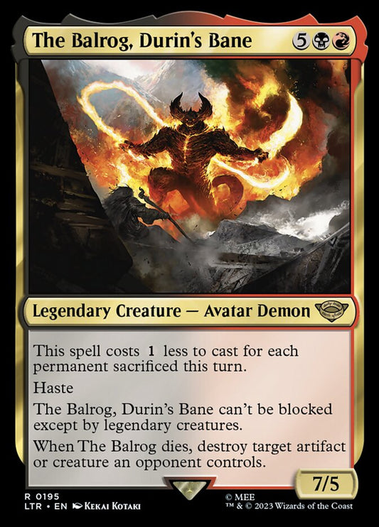 The Balrog, Durin's Bane Foil