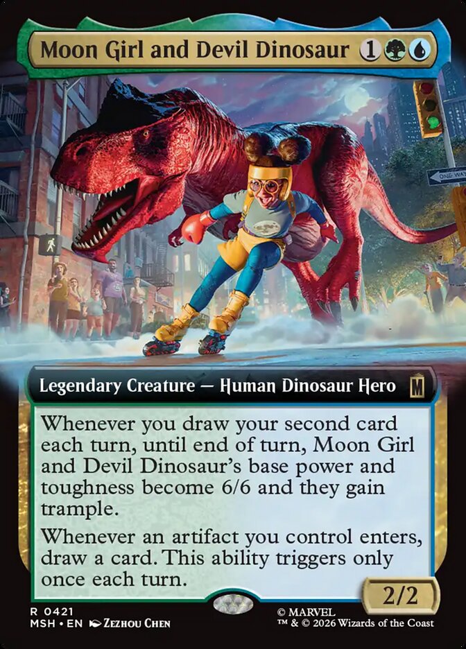 Moon Girl and Devil Dinosaur Extended Art