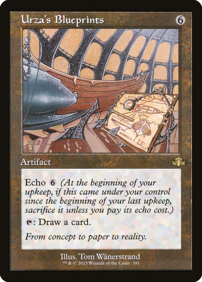 Urza's Blueprints Old Frame Foil