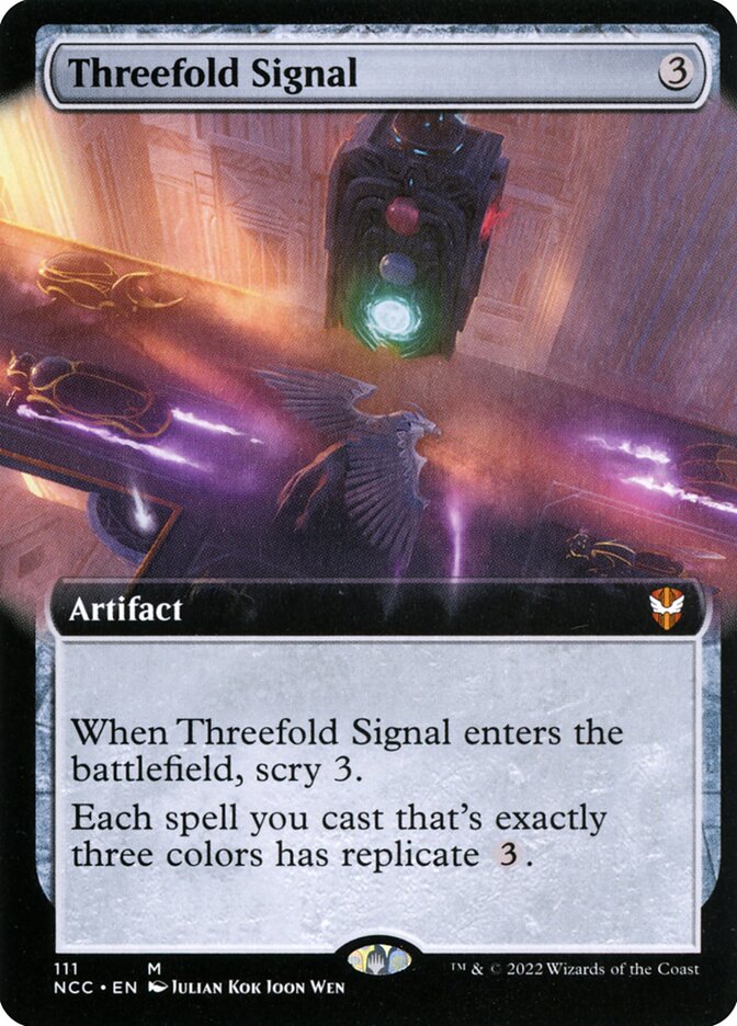 Threefold Signal Extended Art Foil