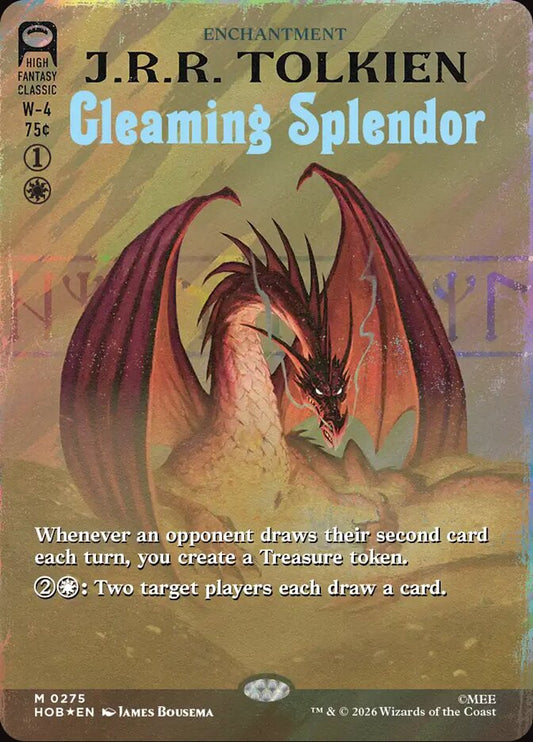 Gleaming Splendor Book Cover Surge Foil