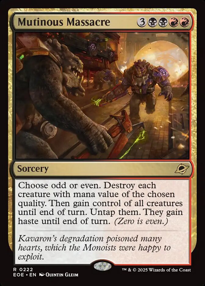 Mutinous Massacre Foil