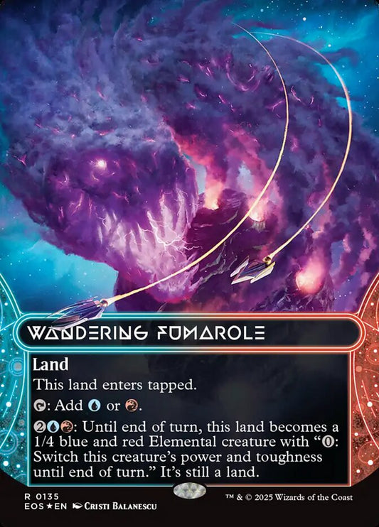 Wandering Fumarole Borderless Stellar Sights Foil
