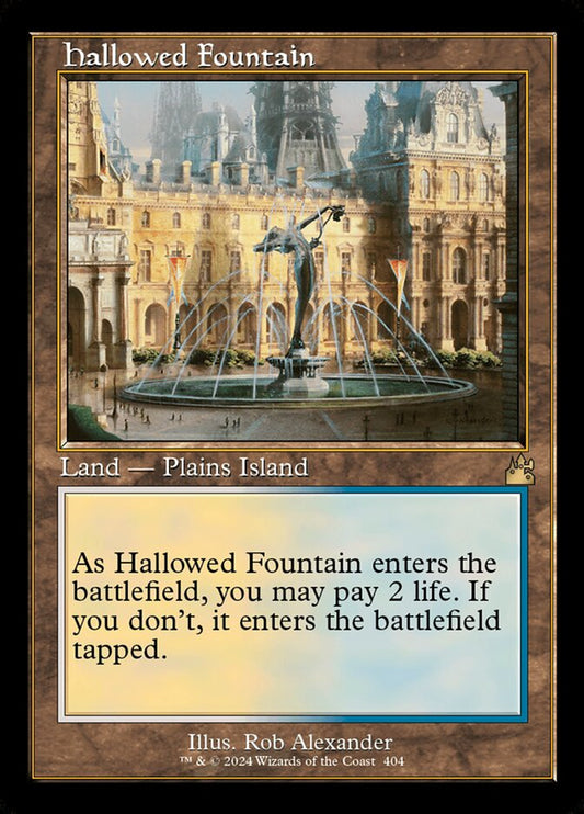 Hallowed Fountain Retro Frame Foil
