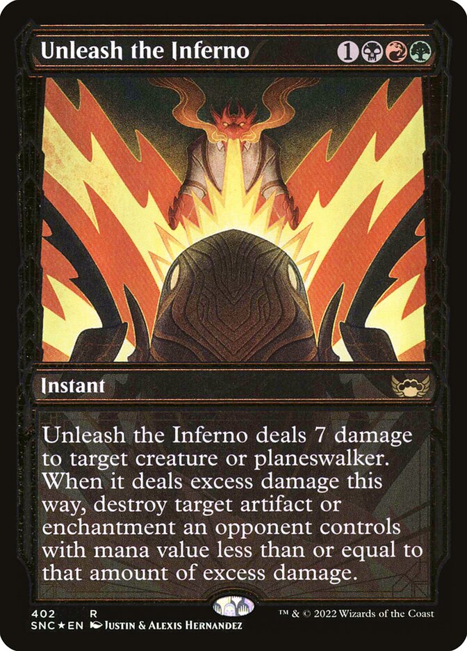 Unleash the Inferno Gilded Foil