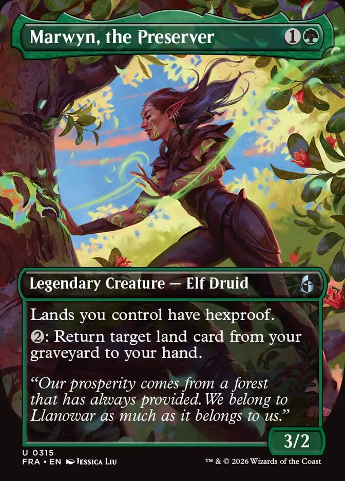 Marwyn, the Preserver Borderless Echoed Foil