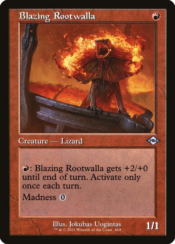 Blazing Rootwalla Old Frame Foil