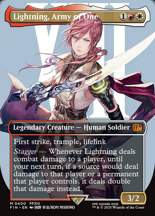Lightning, Army of One Borderless