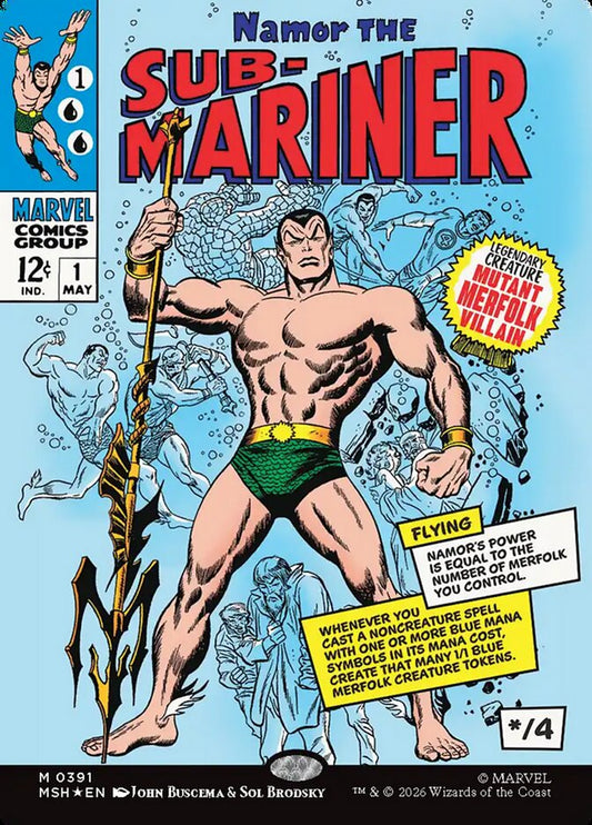 Namor the Sub-Mariner Borderless Comic Foil