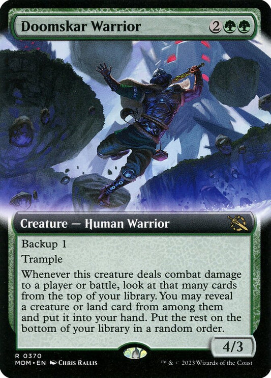 Doomskar Warrior Extended Art Foil