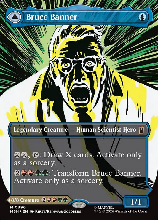 Bruce Banner // The Incredible Hulk Borderless Comic Foil