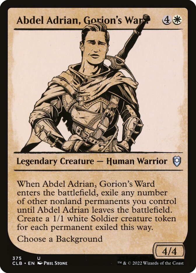 Abdel Adrian, Gorion's Ward Showcase Foil