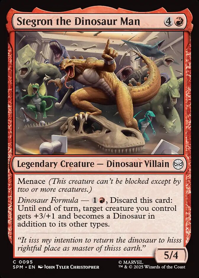 Stegron the Dinosaur Man Foil