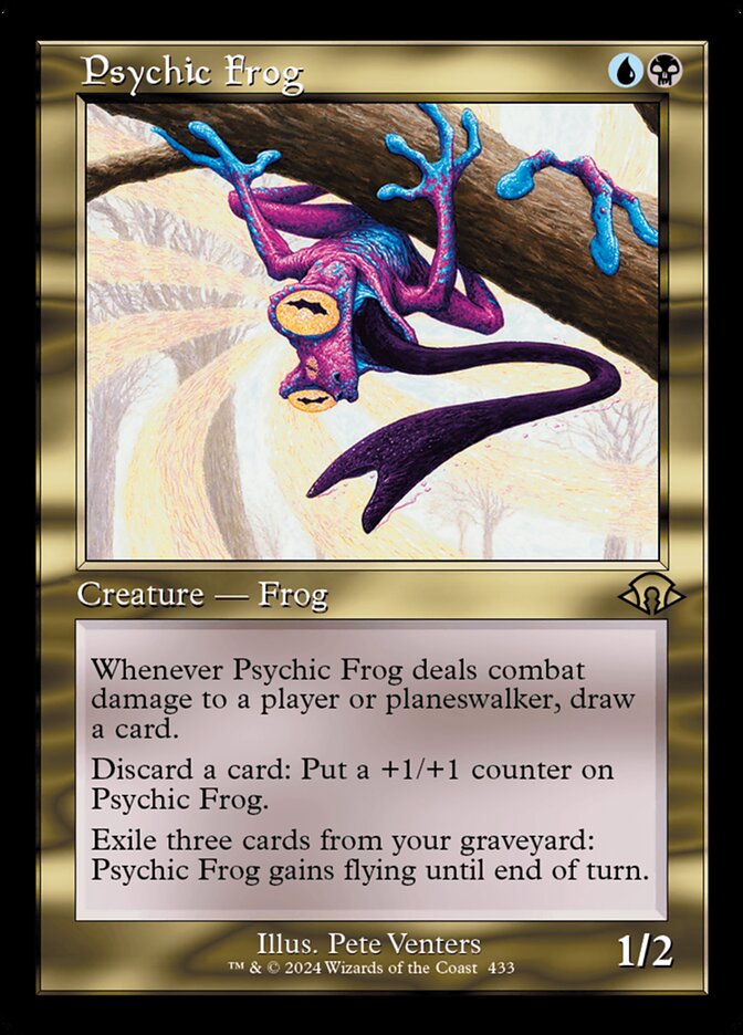 Psychic Frog Retro Frame