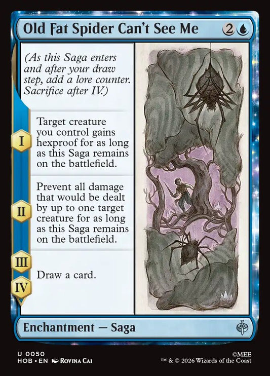 Old Fat Spider Can't See Me Foil