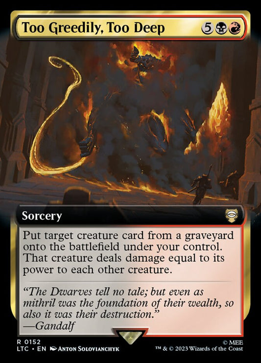 Too Greedily, Too Deep Extended Art